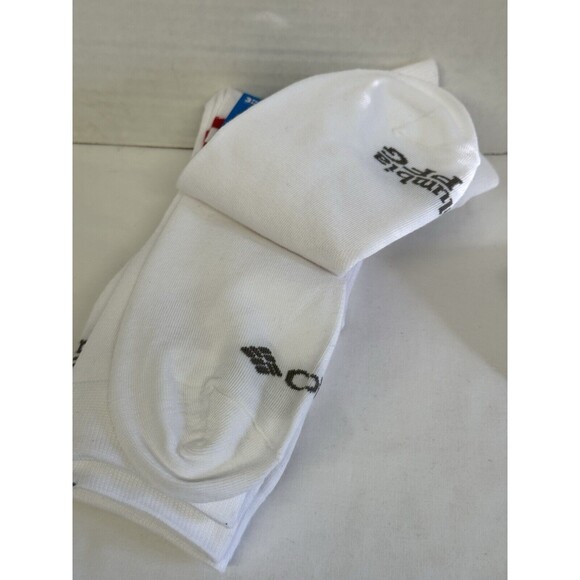 Columbia PFG Mens Red White Blue 3 Pack Pairs Crew Socks 6-12 New With T… - Picture 2 of 4